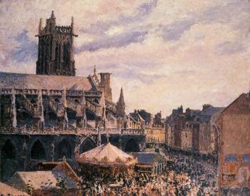 卡米耶 畢沙羅 The Fair by the Church of Saint-Jacques, Dieppe 卡米耶 畢沙羅 The Fair by the Church of Saint-Jacques, Dieppe